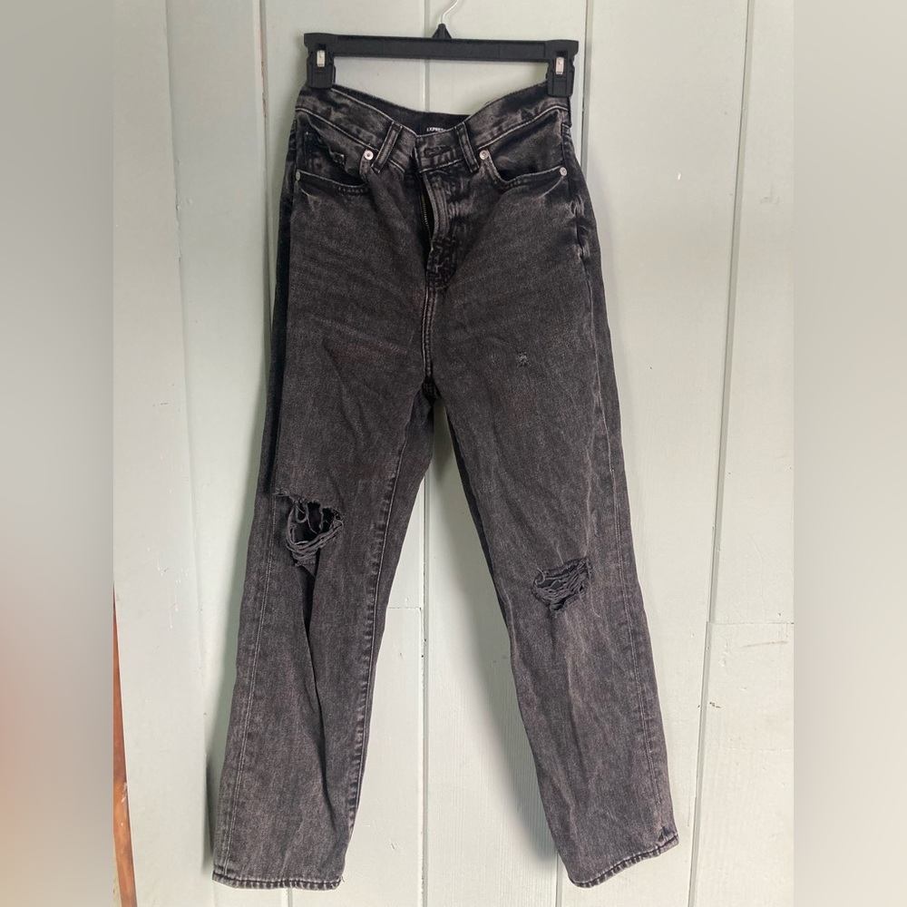 Express straight ankle high rise